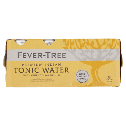 Fever - Tree Premium Indian Tonic Water 8 x 150ml - UK Food & Drink - 5060108450959