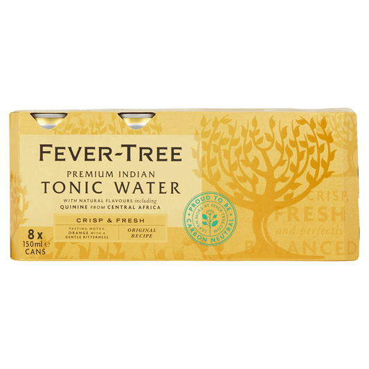 Fever - Tree Premium Indian Tonic Water 8 x 150ml - UK Food & Drink - 5060108450959