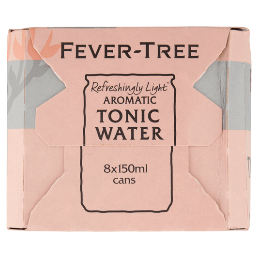 Fever - Tree Refreshingly Light Aromatic Tonic Water 8 x 150ml - UK Food & Drink - 5060108452168