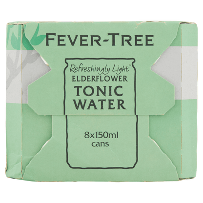 Fever - Tree Refreshingly Light Elderflower Tonic Water 8 x 150ml - UK Food & Drink - 5060108452113