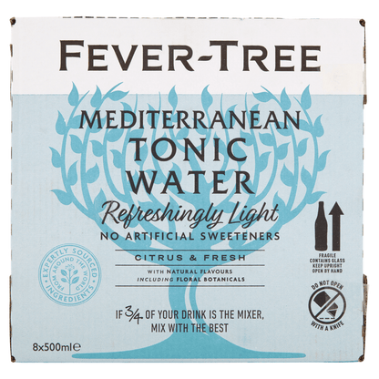 Fever - Tree Refreshingly Light Mediterranean Tonic Water 500ml - UK Food & Drink - 5060108451697