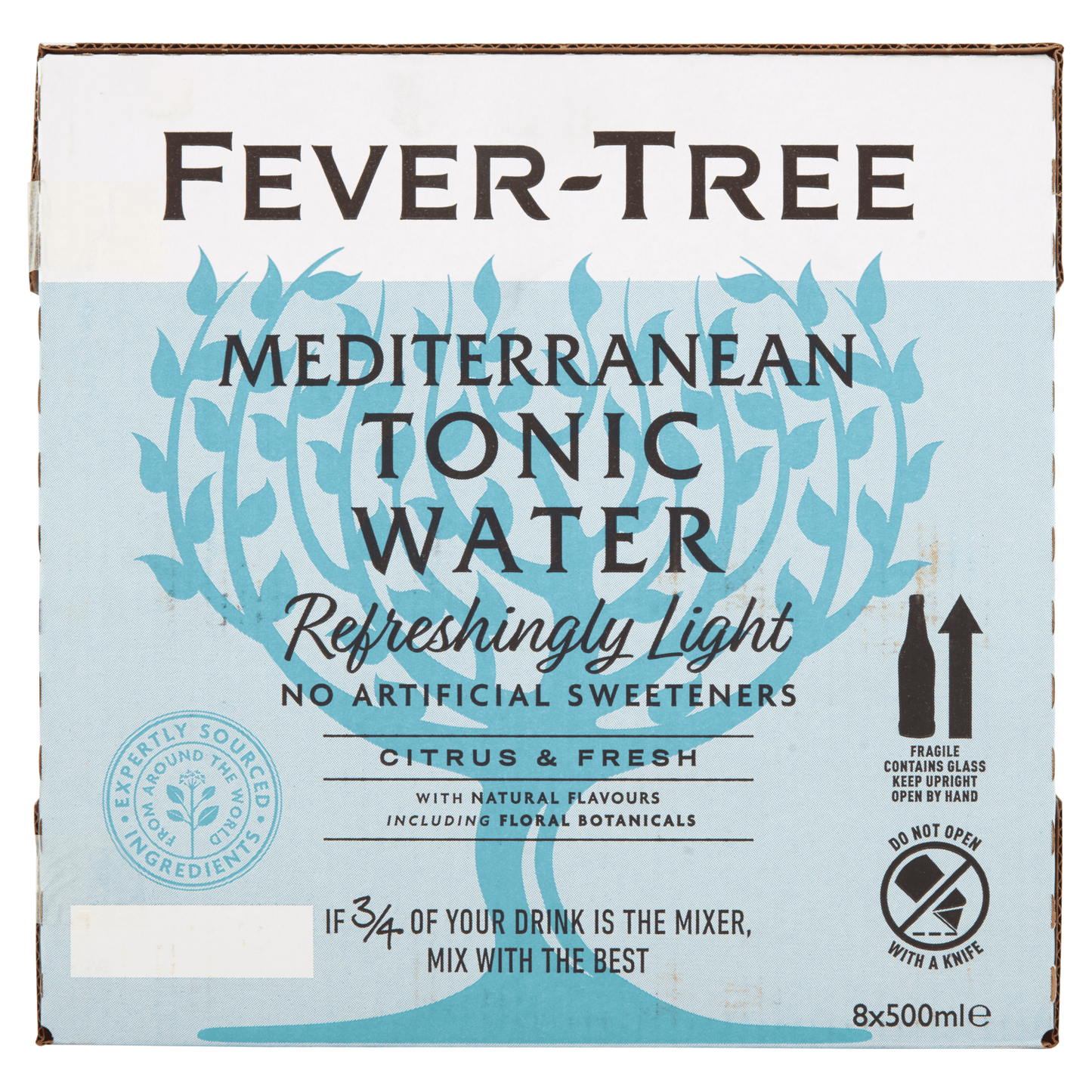 Fever - Tree Refreshingly Light Mediterranean Tonic Water 500ml - UK Food & Drink - 5060108451697