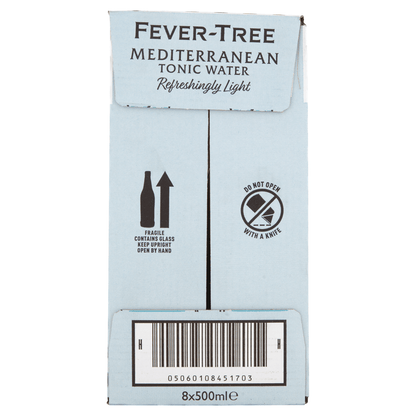 Fever - Tree Refreshingly Light Mediterranean Tonic Water 500ml - UK Food & Drink - 5060108451697