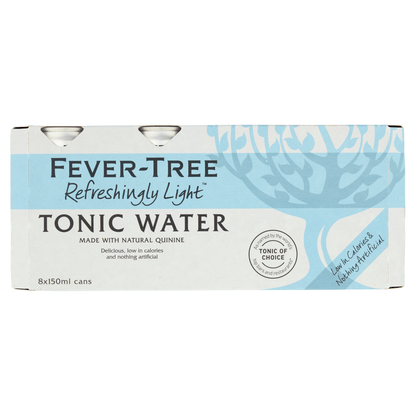 Fever - Tree Refreshingly Light Tonic Water 8 x 150ml - UK Food & Drink - 5060108450966