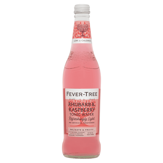 Fever - Tree Rhubarb & Raspberry Tonic Water 500ml - UK Food & Drink - 5060108453240