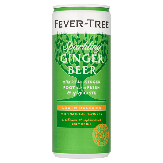 Fever - Tree Sparkling Ginger Beer Soft Drink 250ml - UK Food & Drink - 5060108455213