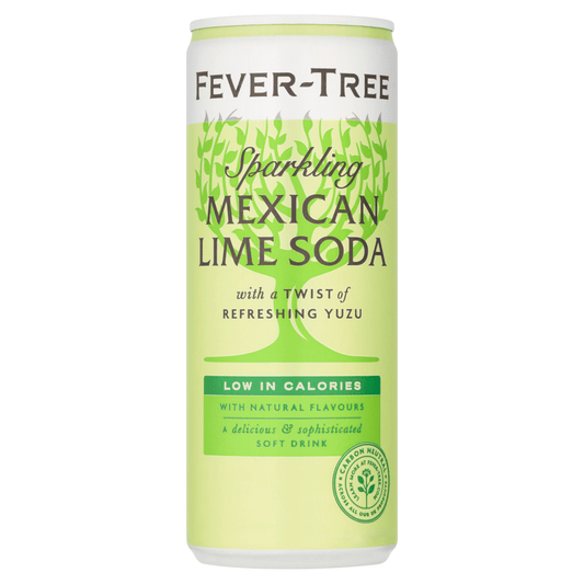 Fever - Tree Sparkling Mexican Lime Soda Soft Drink 250ml - UK Food & Drink - 5060108455237