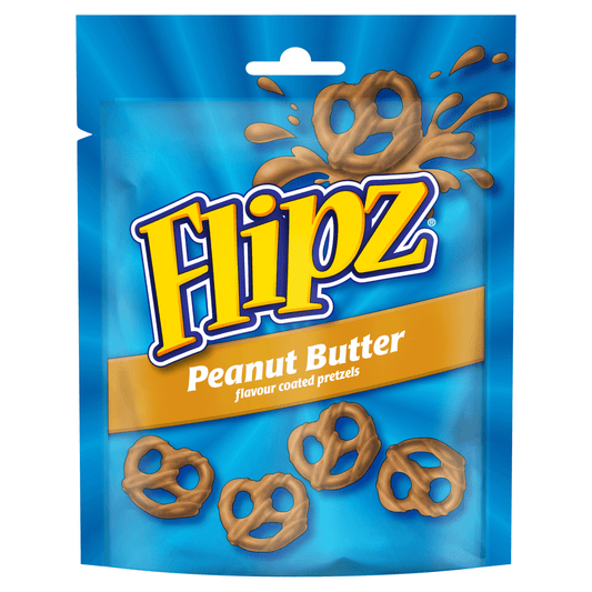 Flipz Pretzels Peanut Butter Flavour Snacks 90g - UK Food & Drink - 5000168023335