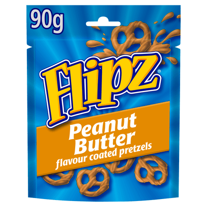 Flipz Pretzels Peanut Butter Flavour Snacks 90g - UK Food & Drink - 5000168023335