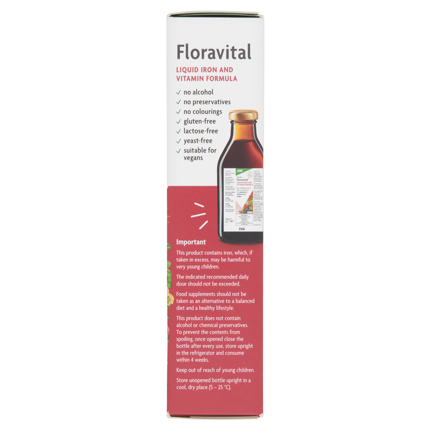Floradix Floravital Liquid Iron and Vitamin Formula 250ml - UK Food & Drink - 4004148017179