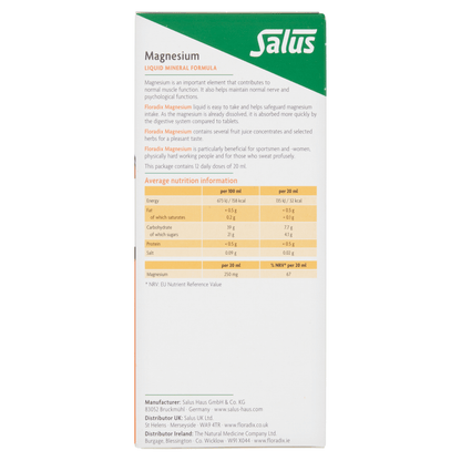 Floradix Magnesium Liquid Formula 250 ml - UK Food & Drink - 4004148017711