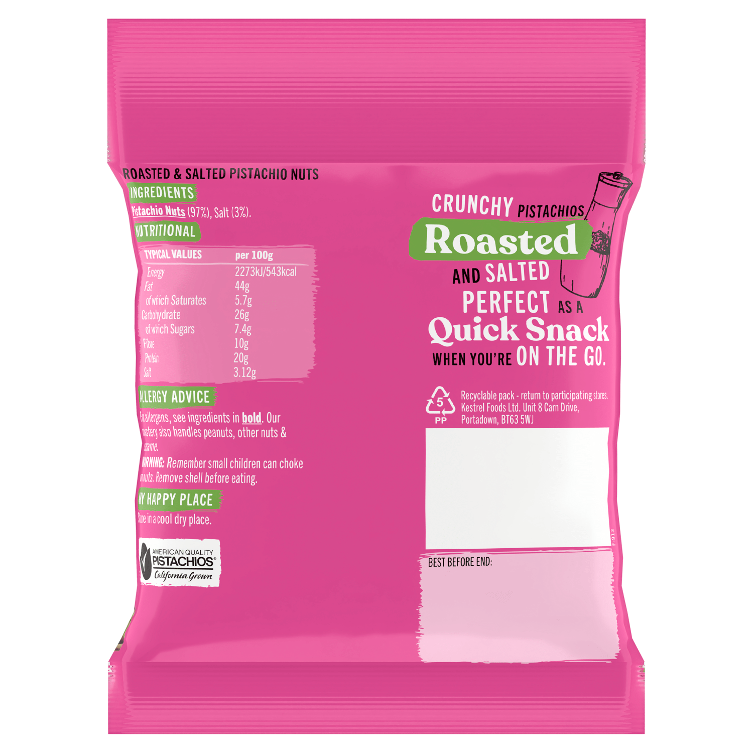 Forest Feast Roasted & Salted Pistachios - UK Food & Drink - 5022374058604