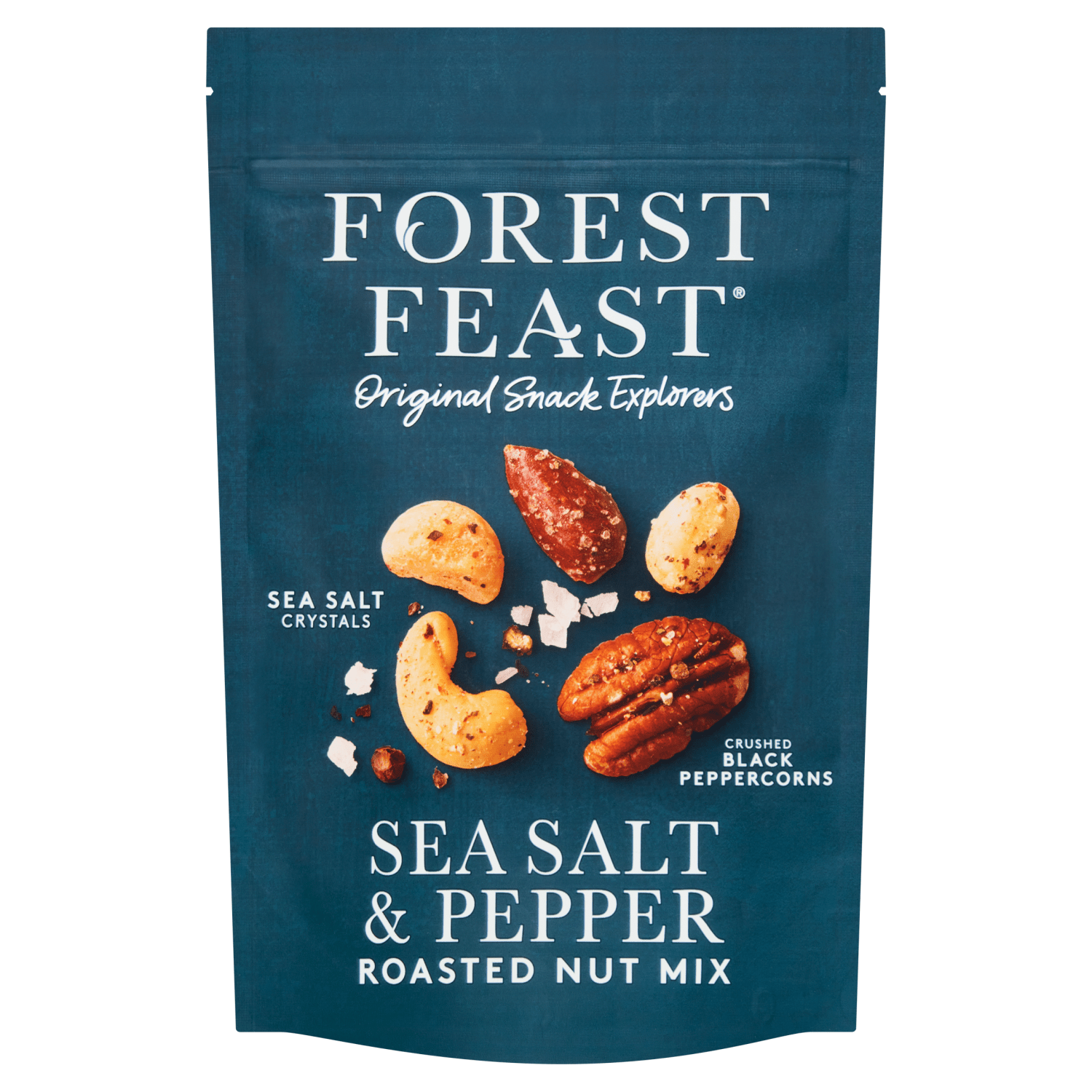 Forest Feast Sea Salt & Pepper Roasted Nut Mix 120g - UK Food & Drink - 5022374050998