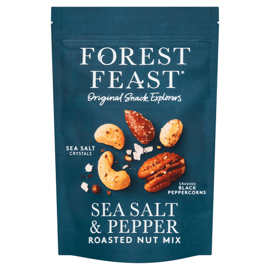 Forest Feast Sea Salt & Pepper Roasted Nut Mix 120g - UK Food & Drink - 5022374050998