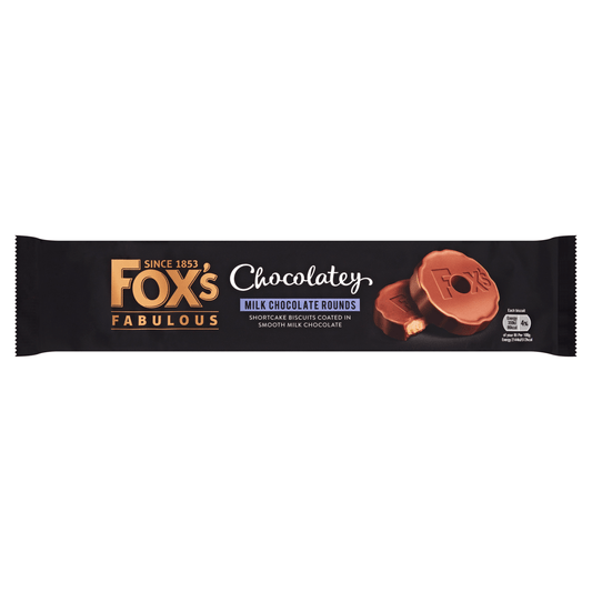Fox's Fabulous Chocolatey Milk Chocolate Rounds 130g - UK Food & Drink - 5010035064798