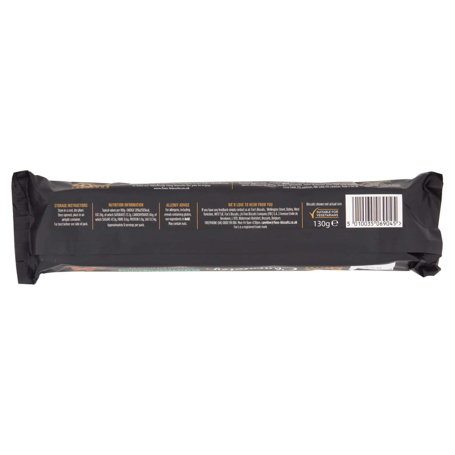 Fox's Fabulous Chocolatey Salted Caramel Rounds 130g - UK Food & Drink - 5010035069045