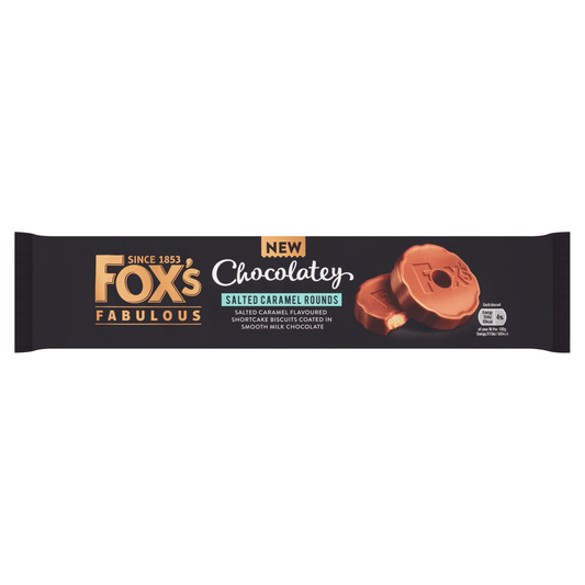 Fox's Fabulous Chocolatey Salted Caramel Rounds 130g - UK Food & Drink - 5010035069045