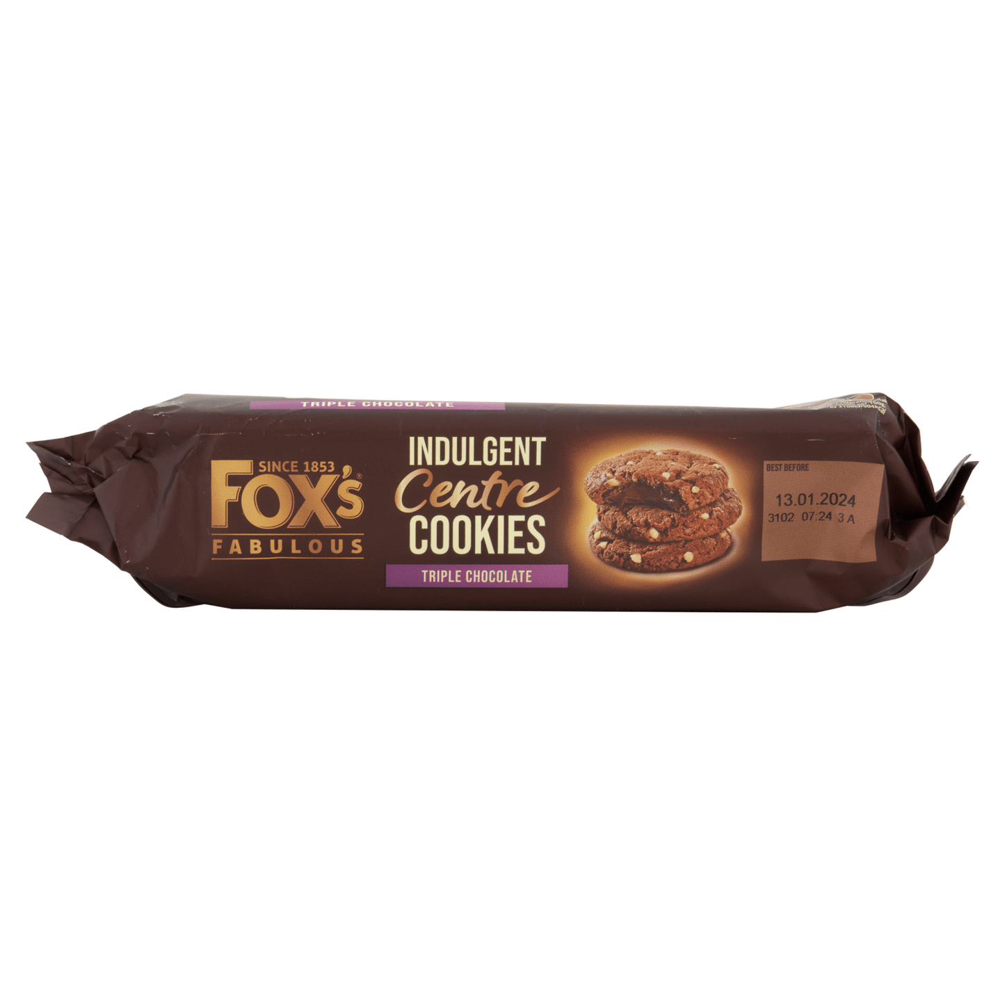 Fox's Fabulous Indulgent Centre Cookies Triple Chocolate 160g - UK Food & Drink - 5010035069403