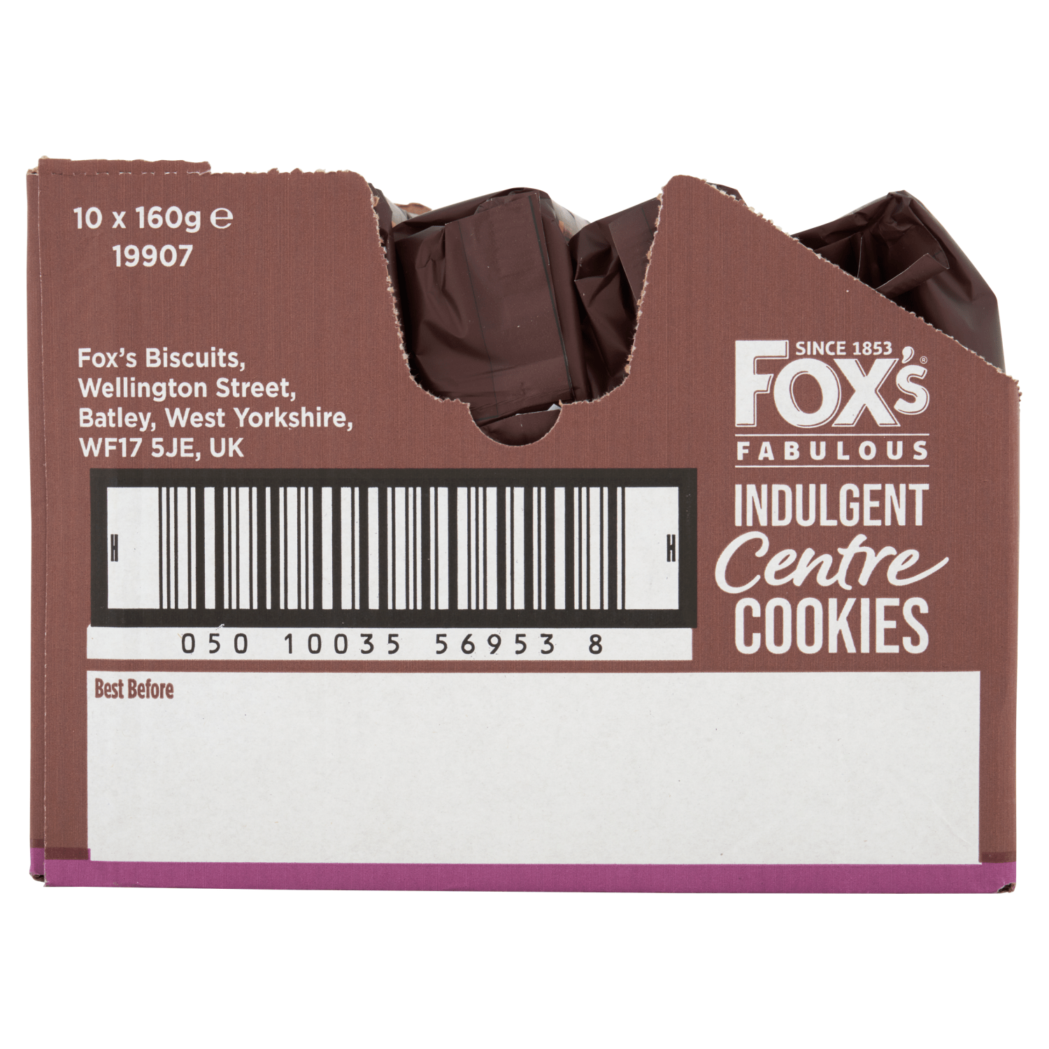 Fox's Fabulous Indulgent Centre Cookies Triple Chocolate 160g - UK Food & Drink - 5010035069403