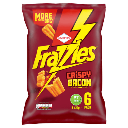 Frazzles Bacon Crisps Multipack 6 x 20g - UK Food & Drink - 5000328027685