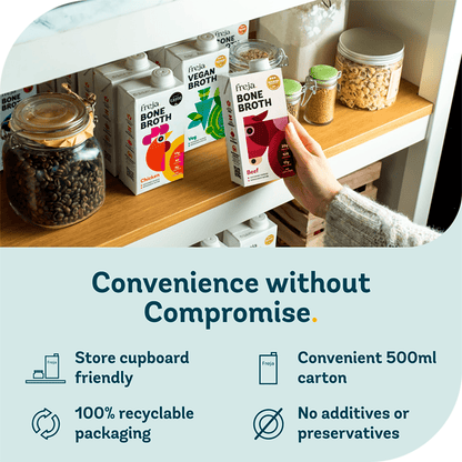 Freja Beef Bone Broth 500ml - UK Food & Drink - 5070000140117