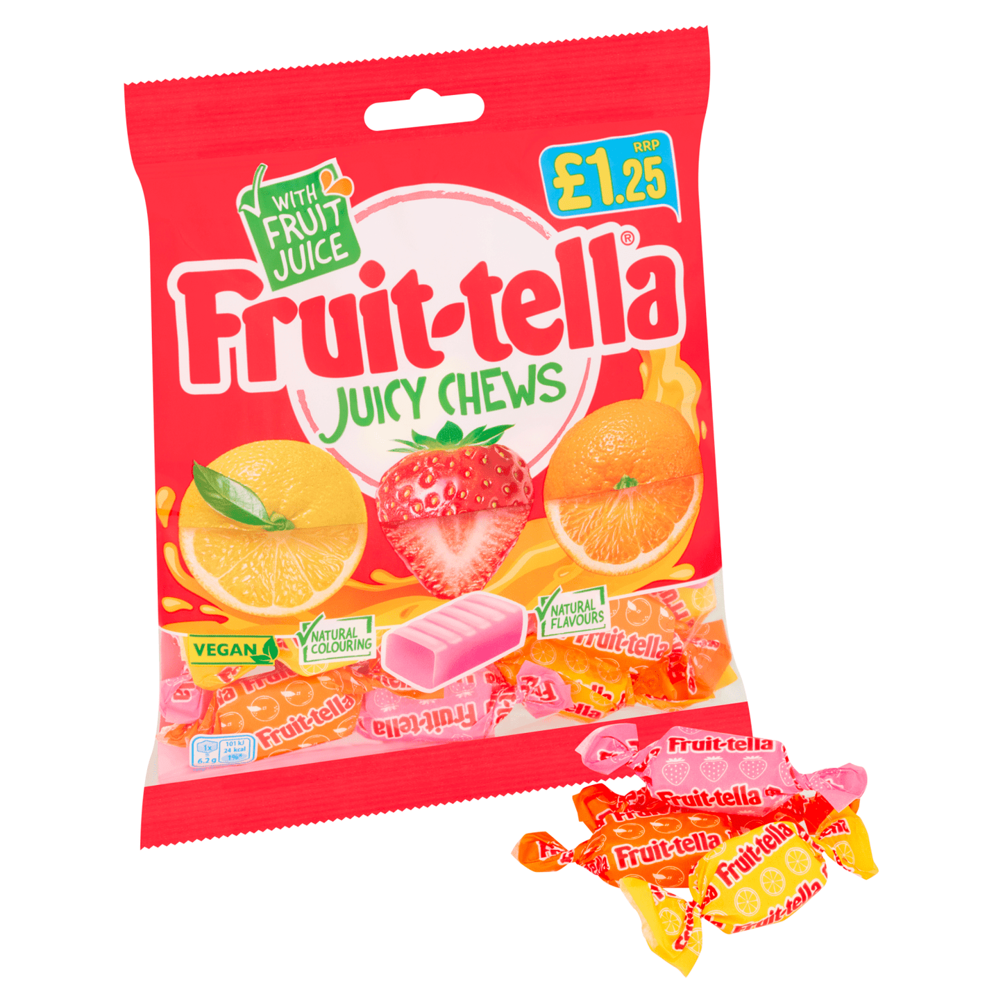 Fruit - tella Juicy Chews 135g - UK Food & Drink - 8723400797838