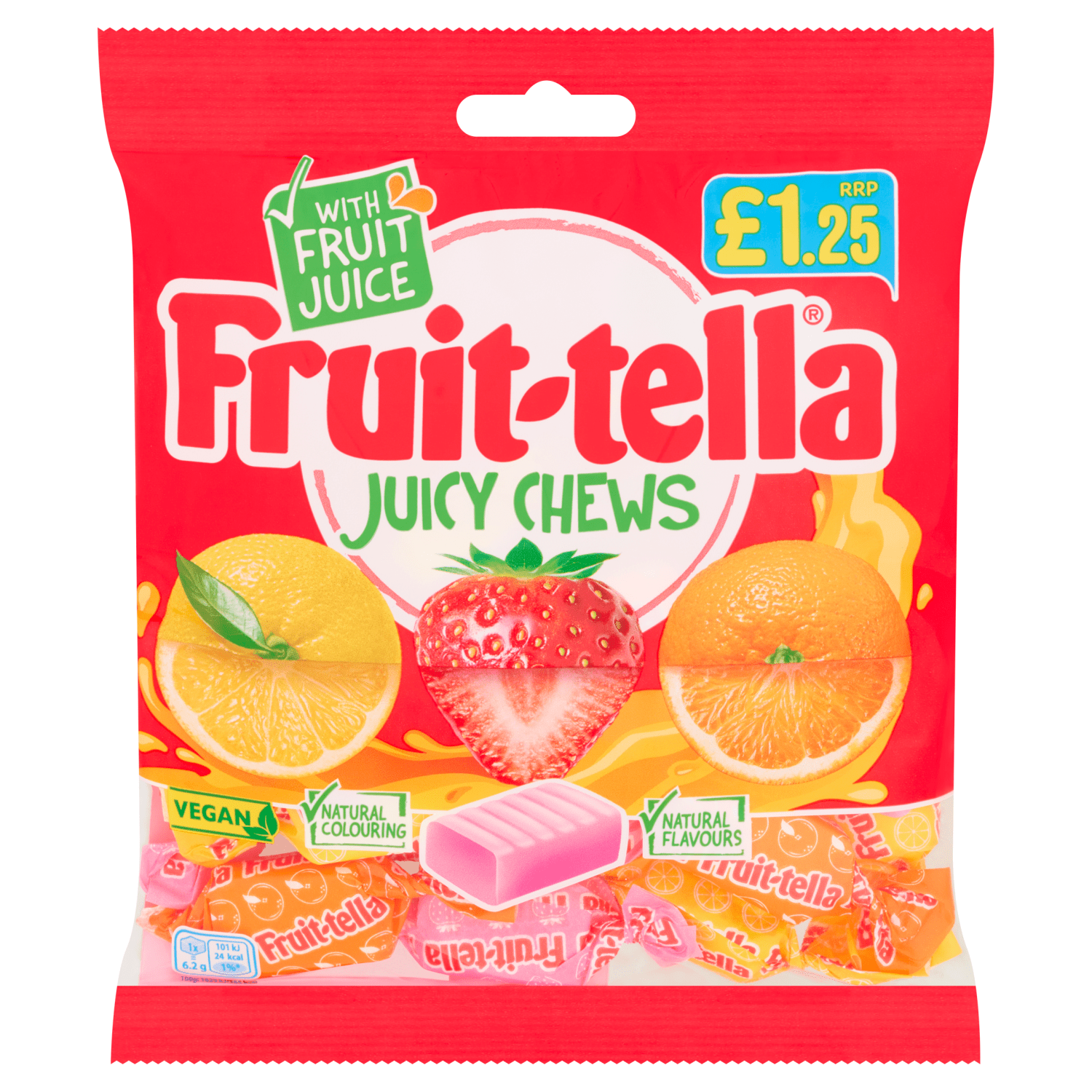 Fruit - tella Juicy Chews 135g - UK Food & Drink - 8723400797838
