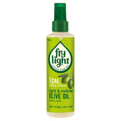 Frylight 1 Cal Light & Mellow Olive Oil Cooking Spray 190ml - UK Food & Drink - 5000442007594