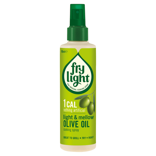 Frylight 1 Cal Light & Mellow Olive Oil Cooking Spray 190ml - UK Food & Drink - 5000442007594