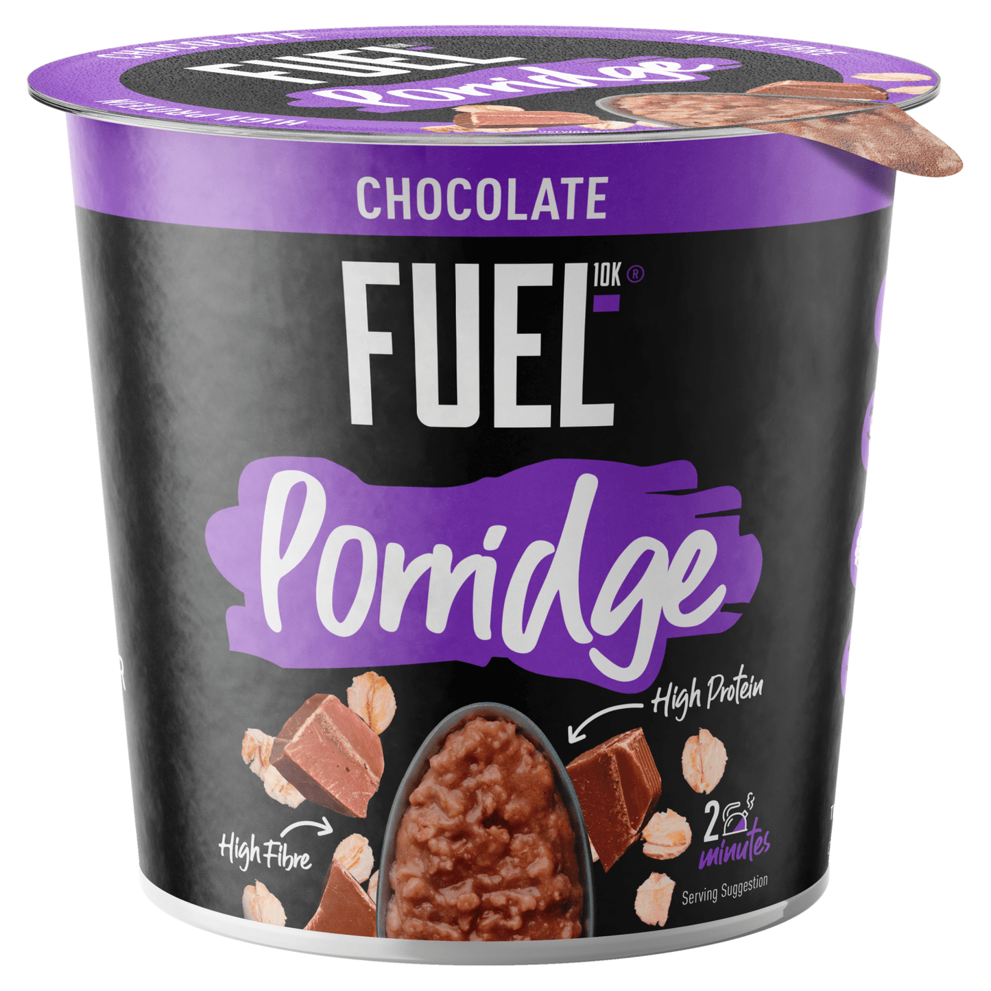 FUEL10K High Protein Chocolate Porridge Pot 70g - UK Food & Drink - 5060201623205
