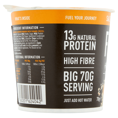 FUEL10K High Protein Salted Caramel Porridge Pot 70g - UK Food & Drink - 5060201624042