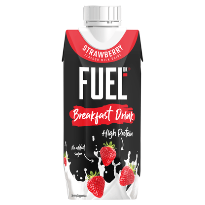 FUEL10K Strawberry Flavour Milk Drink 330ml - UK Food & Drink - 5060201621843