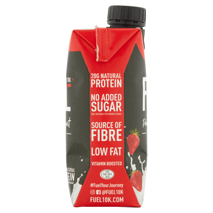 FUEL10K Strawberry Flavour Milk Drink 330ml - UK Food & Drink - 5060201621843