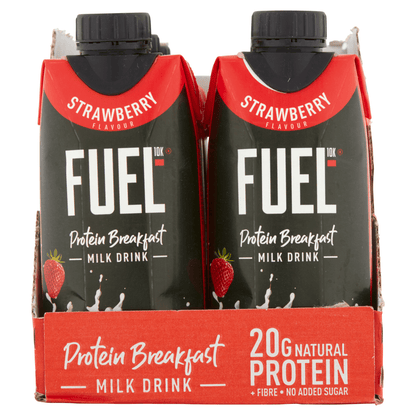 FUEL10K Strawberry Flavour Milk Drink 330ml - UK Food & Drink - 5060201621843