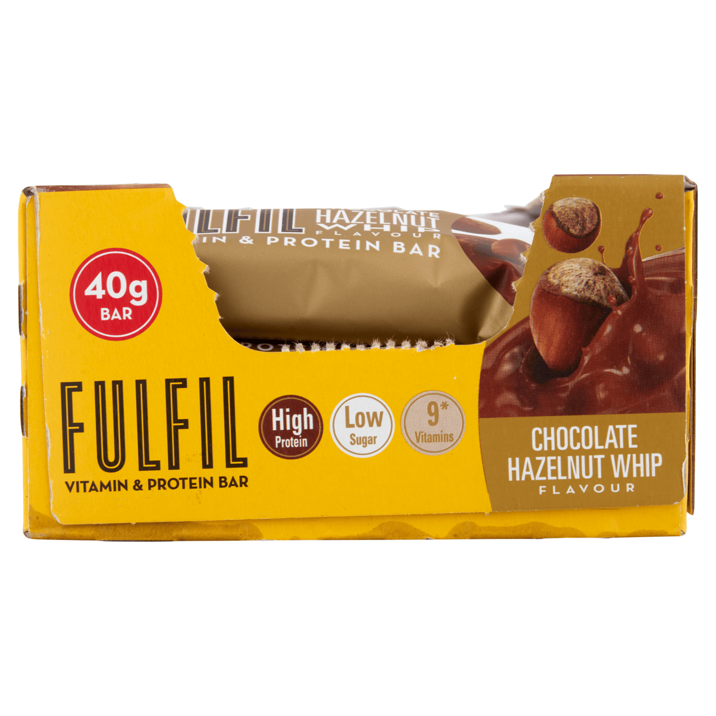 FULFIL Chocolate Hazelnut Whip Flavour Vitamin & Protein Bar 40g - UK Food & Drink - 5391532123950