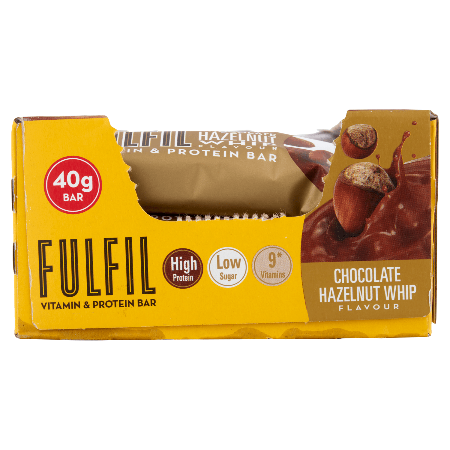 FULFIL Chocolate Hazelnut Whip Flavour Vitamin & Protein Bar 40g - UK Food & Drink - 5391532123950