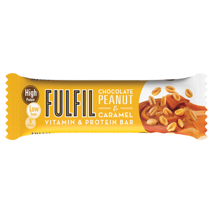 FULFIL Chocolate Peanut & Caramel Flavour Vitamin & Protein Bar 55g - UK Food & Drink - 5390691017919