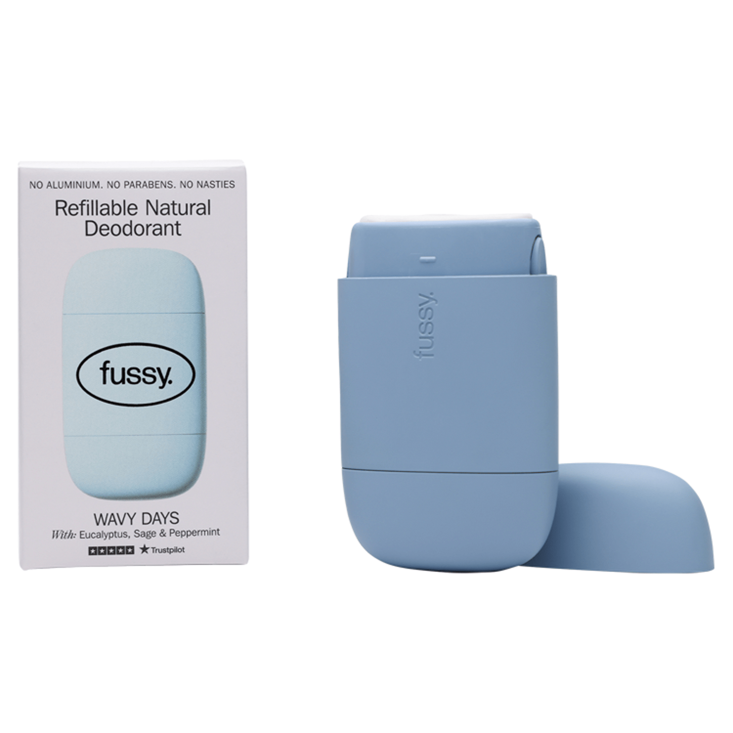 Fussy Refillable Deodorant Wavy Days - UK Food & Drink - 5065010483019