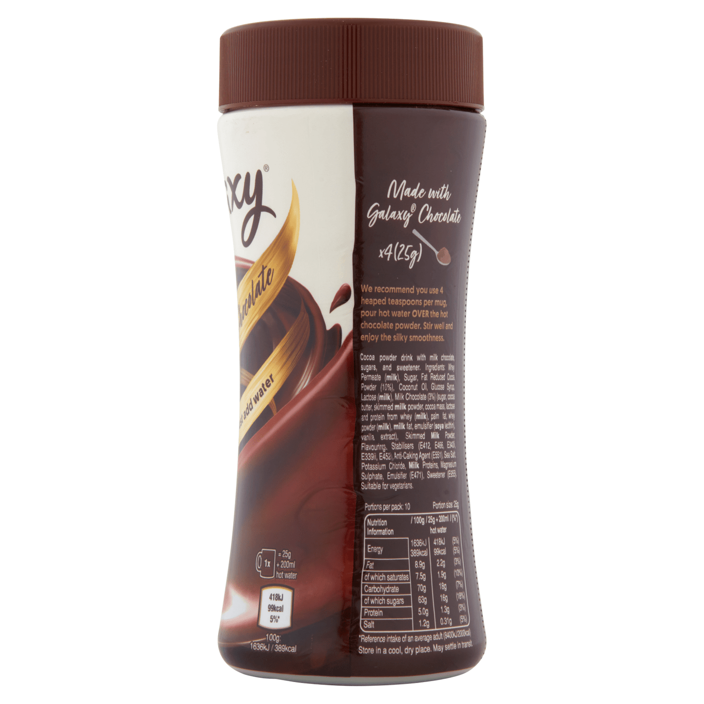 Galaxy Instant Hot Chocolate 250g - UK Food & Drink - 5056357906293