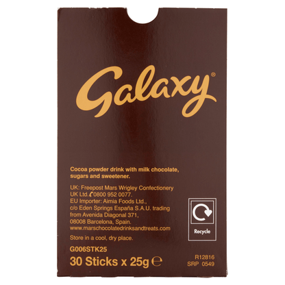 Galaxy Instant Hot Chocolate 25g - UK Food & Drink - 5060113912701