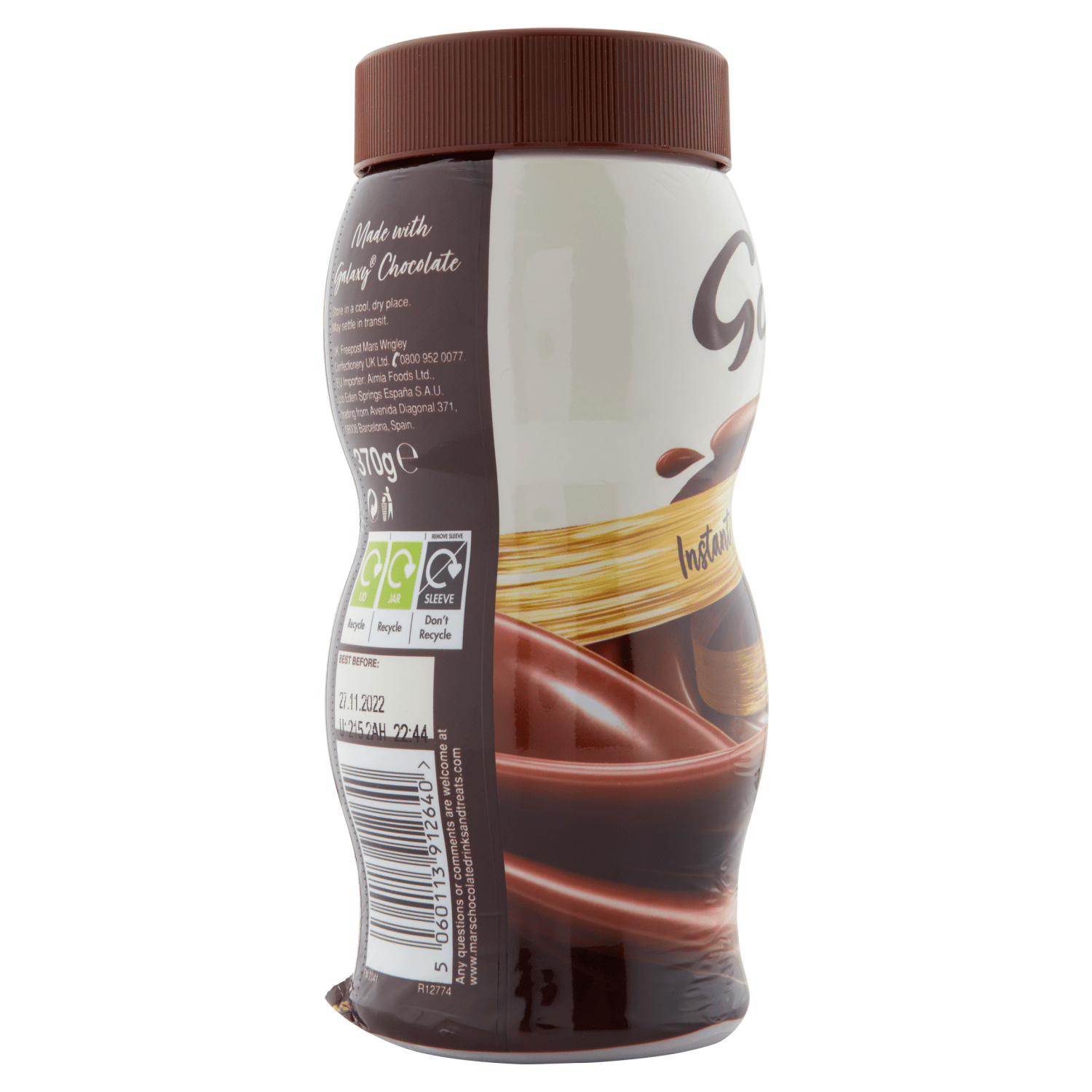 Galaxy Instant Hot Chocolate 370g - UK Food & Drink - 5060113912640