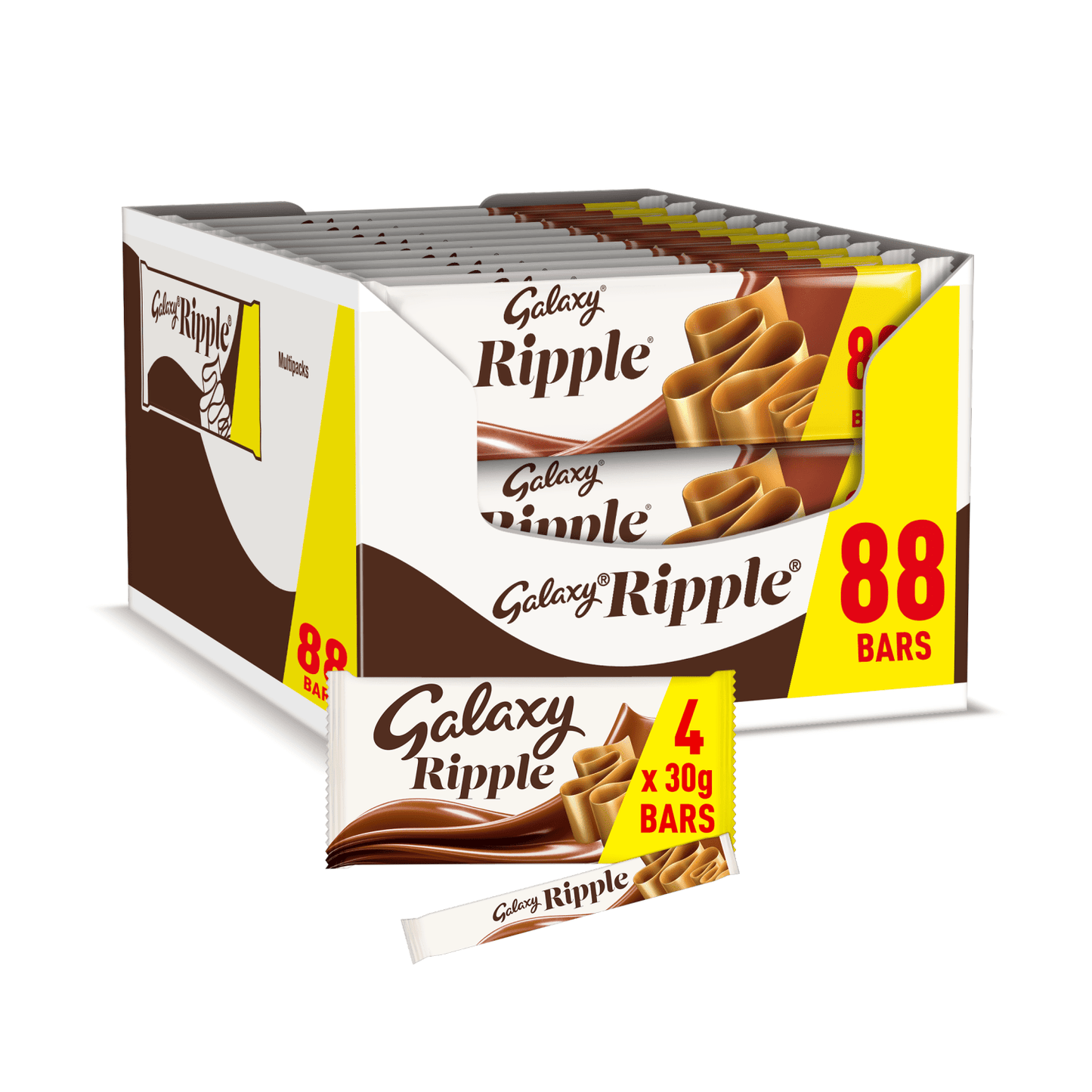 Galaxy Ripple Bars 4 x 30g (120g) - UK Food & Drink - 5000159553896