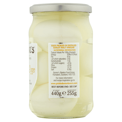 Garner's Pickling Experts Pickled Eggs 440g - UK Food & Drink - 5023746473377