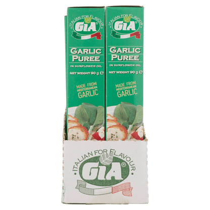 Gia Garlic Puree in Sunflower Oil 90g - UK Food & Drink - 8001830533012