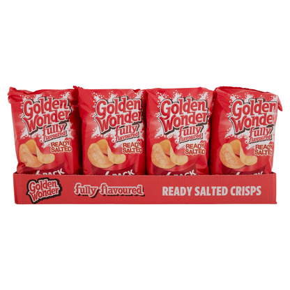 Golden Wonder Fully Flavoured Ready Salted 6 x 25g - UK Food & Drink - 5010052108314