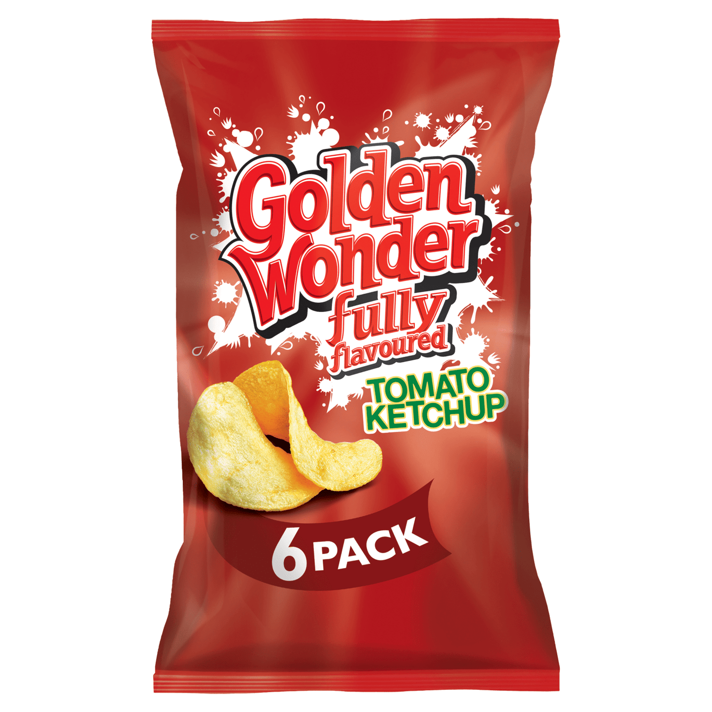 Golden Wonder Fully Flavoured Tomato Ketchup 6 x 25g - UK Food & Drink - 5010052109304