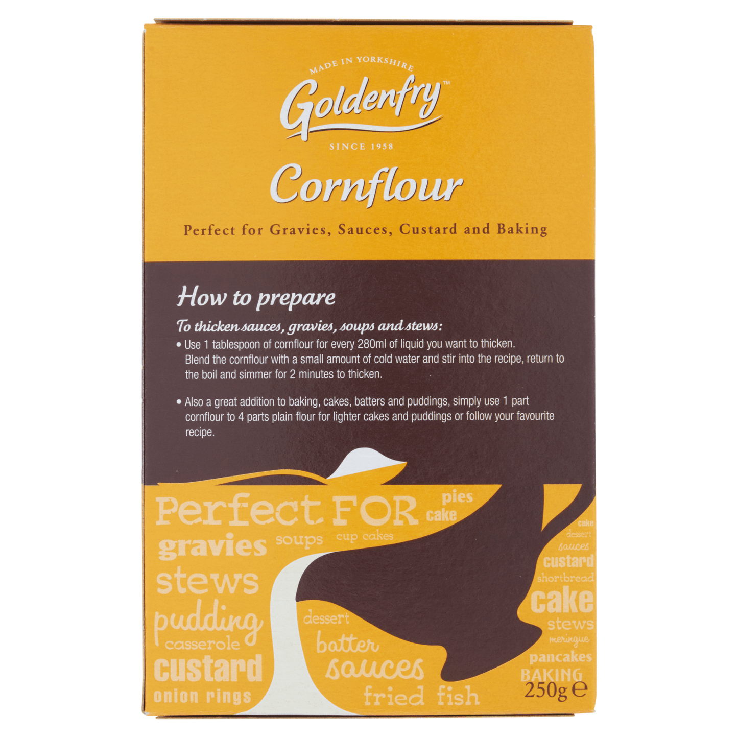 Goldenfry Cornflour 250g - UK Food & Drink - 5010105001500