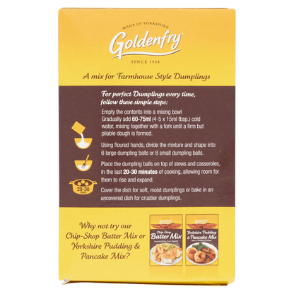 Goldenfry Farmhouse Style Dumpling Mix 142g - UK Food & Drink - 5010105133010