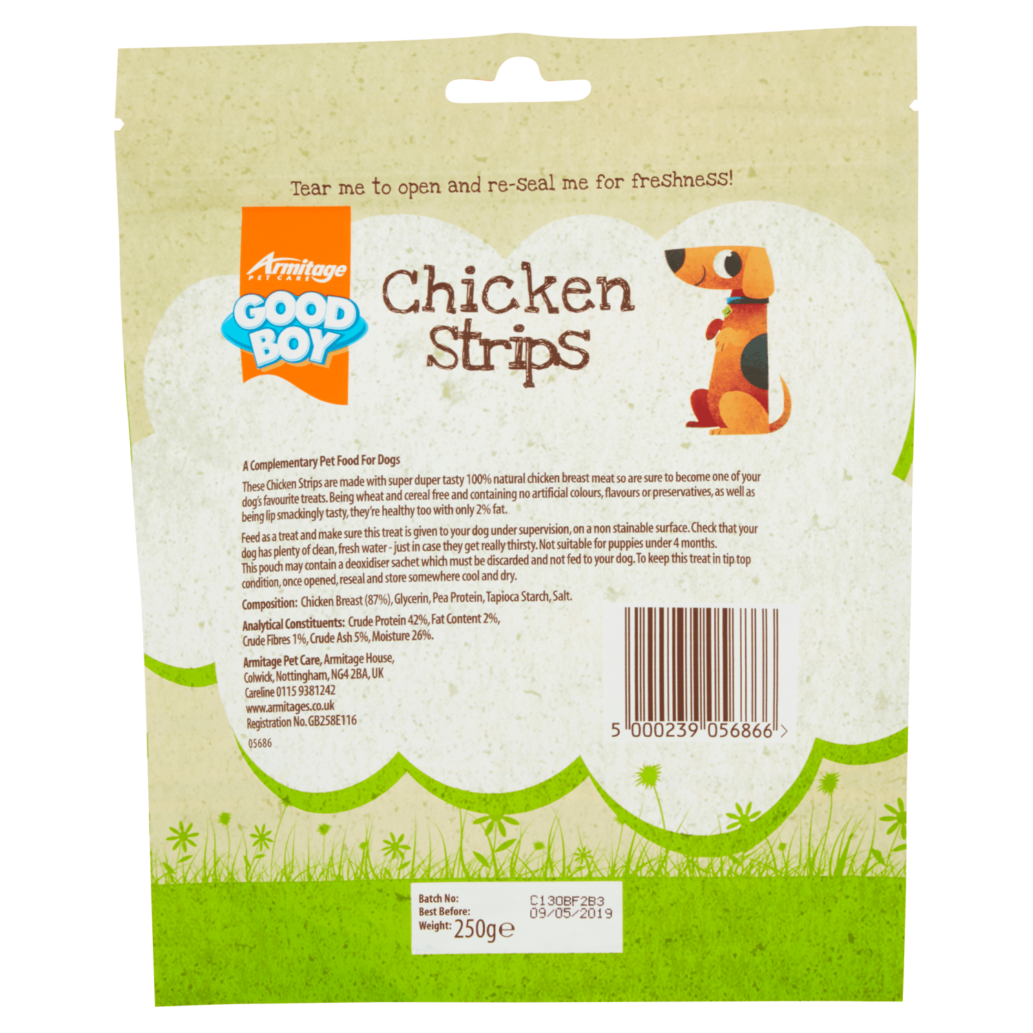 Good Boy Chicken Strips 250g - UK Food & Drink - 5000239056866
