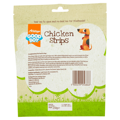 Good Boy Chicken Strips 250g - UK Food & Drink - 5000239056866
